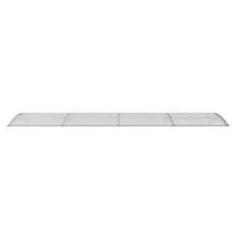Deurluifel 350x75 cm polycarbonaat grijs en transparant 4