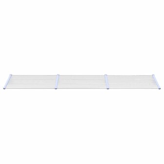Deurluifel 358,5x90 cm polycarbonaat grijs en transparant 3