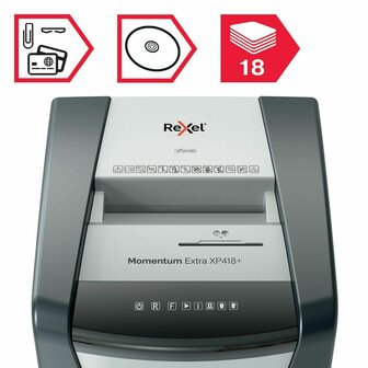 Papierversnipperaar Rexel Momentum Extra XP418+ 45 L 3