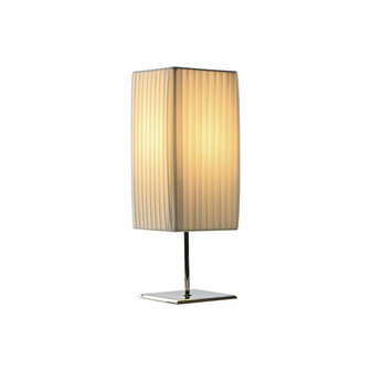 Bureaulamp Home ESPRIT Wit Zilverkleurig Polyethyleen Ijzer 50 W 220 V 15 x 15 x 43 cm 2