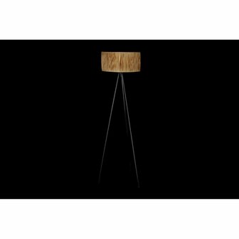 Vloerlamp DKD Home Decor Bruin Zwart Metaal Raffia 50 W 220 V 56 x 46 x 140 cm 2