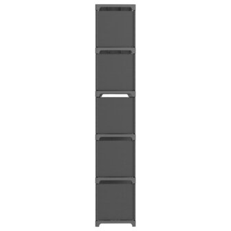 Kast met 15 vakken 103x30x175,5 cm stof grijs 3