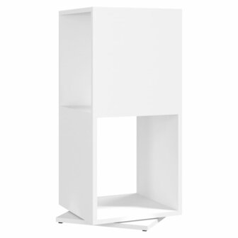 Draaikast 34,5x34,5x75,5 cm spaanplaat wit 2