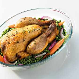 Ovenschaal &Ocirc; Cuisine Ocuisine Vidrio Transparant Glas Ovaalvormig 40 x 28 x 7 cm (4 Stuks) 3
