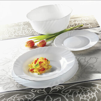 Dessertbord Bormioli Rocco Ebro Wit Glas 20 cm (36 Stuks) 2
