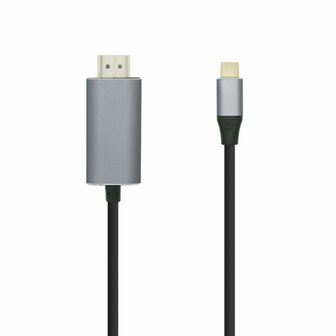 Kabel USB-C naar HDMI Aisens A109-0393 Zwart 1,8 m 4K Ultra HD 1