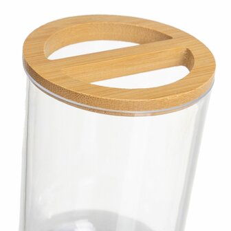 Badset Transparant Natuurlijk Bamboe polyestyreen 17 x 9,5 x 19 cm 3