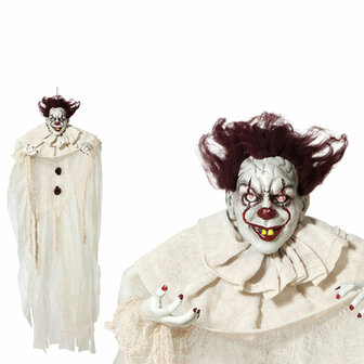 Hangende Clown Halloween (130 x 96 x 14 cm) Beige Multicolour 130 x 96 x 14 cm (3 Stuks) 1
