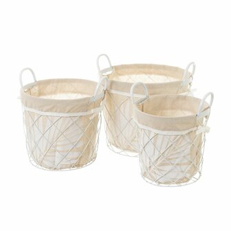 Mandenset NATURLIFE Wit Zand Ijzer (3 Stuks) 1