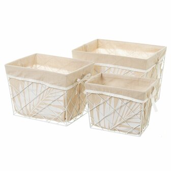 Mandenset NATURLIFE Wit Zand Ijzer (3 Stuks) 1