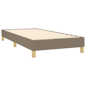 Boxspring met matras stof taupe 80x200 cm 4