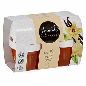 Luchtverfrisserset Acorde 1165-VAINILLA Vanille Gel (24 Stuks) 3