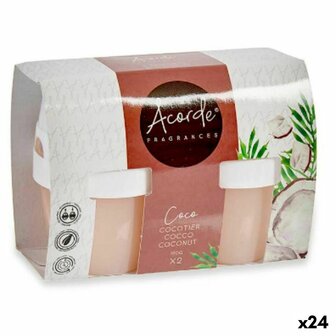 Luchtverfrisserset Acorde 1165-COCO Kokosnoot Gel (24 Stuks) 1