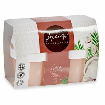 Luchtverfrisserset Acorde 1165-COCO Kokosnoot Gel (24 Stuks) 3