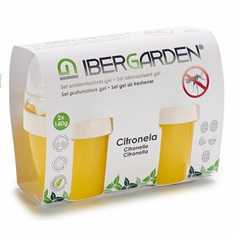 Luchtverfrisserset Ibergarden 1165 Citronella Gel (24 Stuks) 2