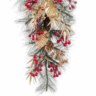 Deurhanger Kerstmis Multicolour Gouden Plastic 60 cm 3