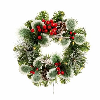 Kerstkroon PVC Multicolour 30 x 30 x 10 cm 1
