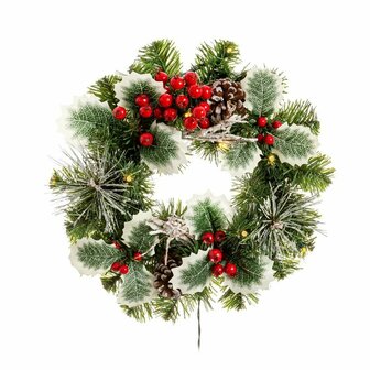 Kerstkroon PVC Multicolour 30 x 30 x 10 cm 3