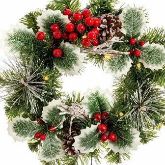 Kerstkroon PVC Multicolour 30 x 30 x 10 cm 4