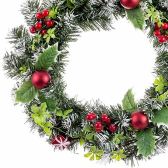 Kerstkroon Rood Multicolour Plastic 40 cm 4