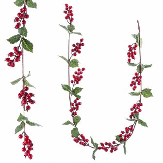 Kerstkrans Rood Groen Foam Weefsel 10 x 10 x 150 cm 1