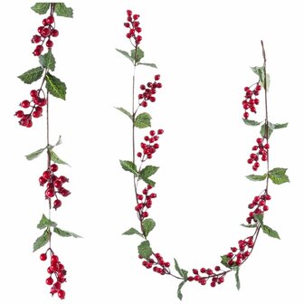 Kerstkrans Rood Groen Foam Weefsel 10 x 10 x 150 cm 2