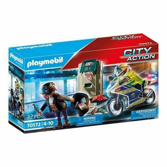 Playset City Action Police Motorbike Playmobil 70572 32 Onderdelen (32 pcs) 1