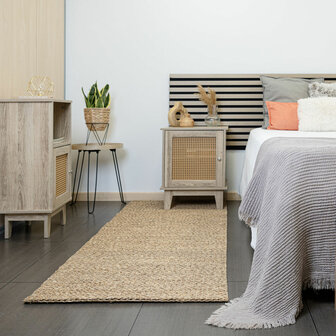 Bloempot met standaard Vinthera Moa Beige Metaal Waterhyacint 20 x 30 cm 25 x 40 cm 2 Onderdelen 3