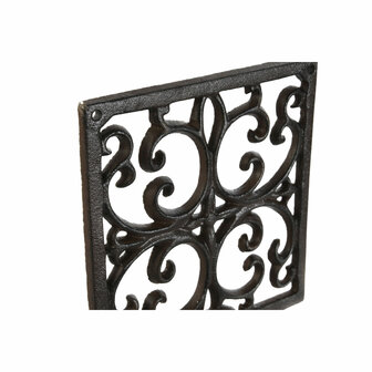 Wandsteun voor hangende bloempotten Home ESPRIT Donkerbruin Ijzer 18 x 17,5 x 18 cm 2