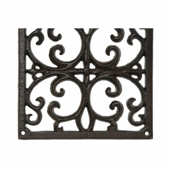 Wandsteun voor hangende bloempotten Home ESPRIT Donkerbruin Ijzer 18 x 17,5 x 18 cm 6