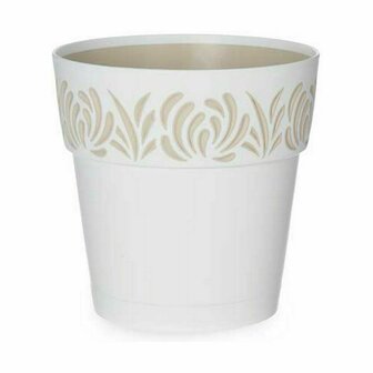 Zelfwaterende bloempot Stefanplast Gaia Wit Plastic 15 x 15 x 15 cm (12 Stuks) 2