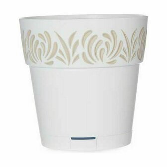 Zelfwaterende bloempot Stefanplast Gaia Wit Plastic 15 x 15 x 15 cm (12 Stuks) 3