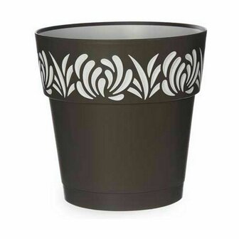 Zelfwaterende bloempot Stefanplast Gaia Antraciet Plastic 25 x 25 x 25 cm (6 Stuks) 2