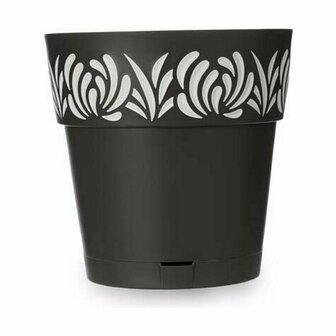 Zelfwaterende bloempot Stefanplast Gaia Antraciet Plastic 29 x 29 x 29 cm (6 Stuks) 3