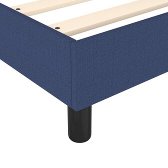 Boxspring met matras stof blauw 80x200 cm 7
