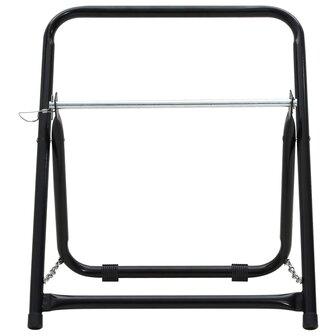 Slanghaspelwagen 48 cm 45 kg gepoedercoat staal zwart 3