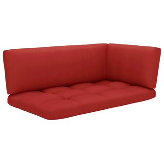 Tweezitsbank pallet met kussens grijs ge&iuml;mpregneerd grenenhout 3