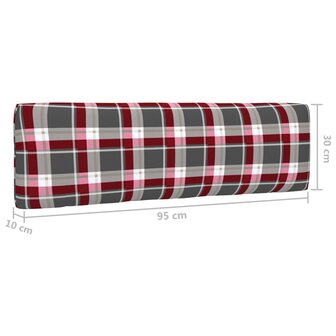 Tweezitsbank pallet met kussens wit ge&iuml;mpregneerd grenenhout 8