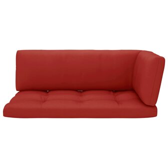Tweezitsbank pallet met kussens zwart ge&iuml;mpregneerd grenenhout 5