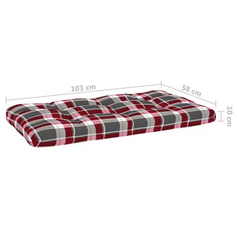 Tweezitsbank pallet met kussens honingbruin ge&iuml;mpregneerd hout 8