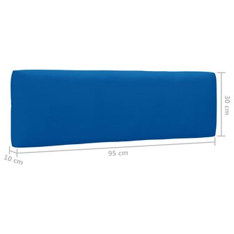 Tweezitsbank pallet met kussens ge&iuml;mpregneerd grenenhout 7