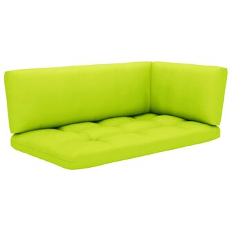 Tweezitsbank pallet met kussens ge&iuml;mpregneerd grenenhout 3