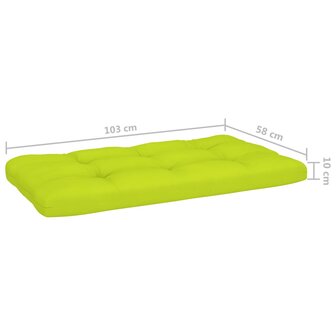 Tweezitsbank pallet met kussens ge&iuml;mpregneerd grenenhout 5