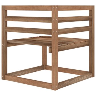 Tuinbank 2-zits pallet met groene kussens grenenhout 7