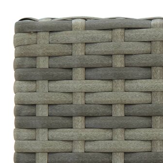 3-delige Tuinbarset met armleuningen poly rattan grijs 8