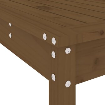 3-delige Tuinbarset massief grenenhout honingbruin 7