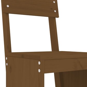 3-delige Tuinbarset massief grenenhout honingbruin 5