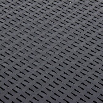 Bijzettafel 54x54x36,5 cm kunststof antraciet 5