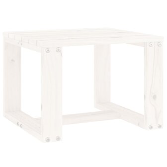 Tuinbijzettafel 40x38x28,5 cm massief grenenhout wit 2