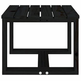 Tuinbijzettafel 40x38x28,5 cm massief grenenhout zwart 4
